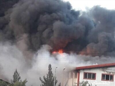 آتش‌سوزی گسترده ۶ واحد مسکونی در شهر رشت