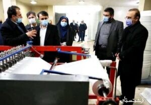 فرماندار رشت از دو واحد تولیدی ماسک و اقلام بهداشتی بازدید کرد