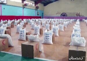 توزیع بسته های کمک معیشتی به آسیب دیدگان بیماری کرونا در گیلان