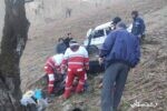 انحراف و سقوط خودروی پراید به دره کوهستانی محور اسالم به خلخال