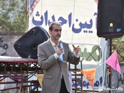 حضور شهردار رشت در مراسم کلنگ زنی مسجد امام محمد باقر(ع) محله کوی ارشاد