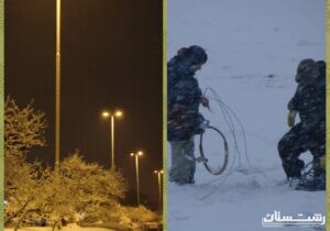 پایداری تمامی شبکه های برق استان گیلان علیرغم بارش برف و وزش باد شدید