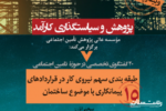 وبینار «طبقه بندی سهم نیروی کار در قراردادهای پیمانکاری » برگزار می‌شود
