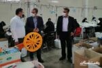 رئیس تامین اجتماعی بندرانزلی از شرکتهای لوتوس تجارت و پوشاک پرین بازدید نمود