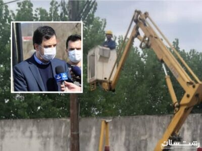 ادامه اجرای طرح جهادی تبدیل شبکه فرسوده سیمی به کابل خودنگهدار در شهرستان خمام