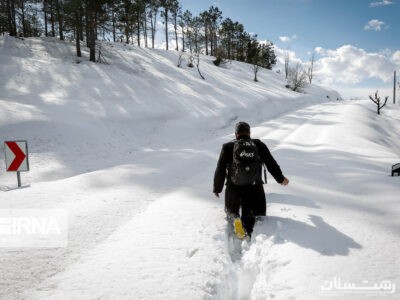 برف حدود ۲۰۰ راه روستایی مناطق کوهستانی گیلان را مسدود کرد