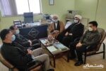 دیدار و حضور امام جمعه شهرستان املش در اداره مخابرات این شهرستان