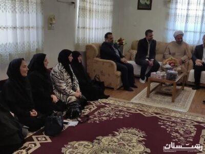 دیدار مدیرکل بهزیستی گیلان با خانواده شهید مدافع حرم ” محمد اتابه “