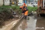 تلاش مدیران مناطق، رؤسای نواحی و اکیپ‌های اجرایی جهت رفع آبگرفتگی و انسداد معابر در مناطق پنجگانه شهر رشت