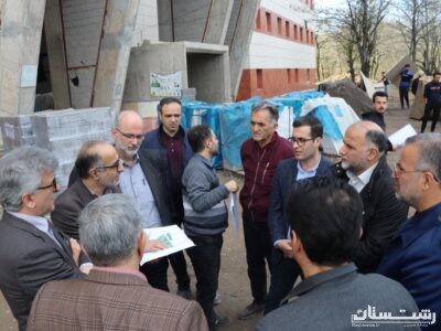 بازدید سرپرست فرمانداری رشت از بیمارستان ۴۱۲ تختخوابی لاکان