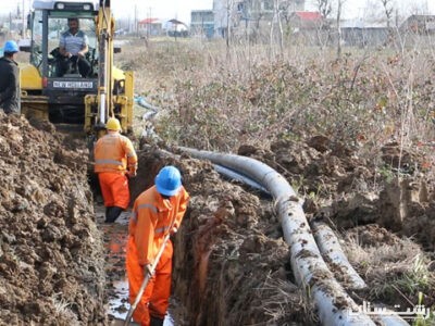 توسعه خط انتقال و شبکه توزیع آب شرب در روستای آجی بوزایه شهرستان رشت