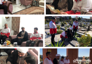 دیدار مدیرعامل جمعیت هلال‌احمر استان گیلان با خانواده امدادگر شهید حسن حقیقی