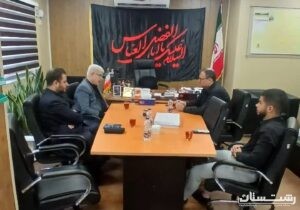 دیدار محمد حسن عاقل منش عضو شورای شهر رشت با شهردار منطقه دو رشت
