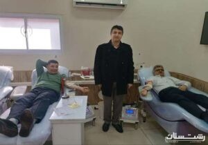 رئیس دانشگاه علوم پزشکی گیلان گرمابخش نیازمندان خون شد