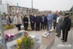 ادای احترام مدیر کل بنادر و دریانوردی استان گیلان به کارمندان شهید اداره کل