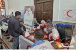 برپایی میز خدمت جهادی جمعیت هلال‌احمر گیلان در مصلی امام خمینی(ره) رشت