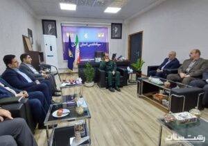 دیدار مدیرکل و مدیران بنیاد شهید و امور ایثارگران گیلان با فرمانده سپاه قدس استان به‌مناسبت هفته دفاع مقدس