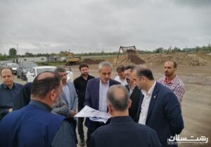 نظارت میدانی مدیرعامل سازمان منطقه آزاد انزلی بر پروژه‌های عمرانی