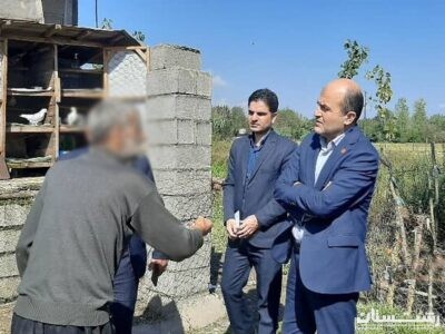 بازدید مدیرکل بهزیستی گیلان از منزل مددجو در منطقه سنگر