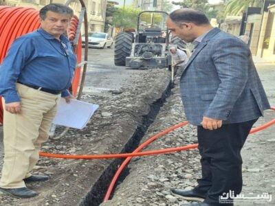 توسعه روزافزون خدمات مخابراتی با تسریع پروژه برگردان فیبرنوری در خیابان ۱۹۲ بلوار گیلان