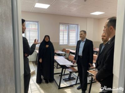 بازدید مدیرکل نوسازی، توسعه و تجهیز مدارس استان از پروژه‌های نهضت توسعه عدالت آموزشی در شرق گیلان