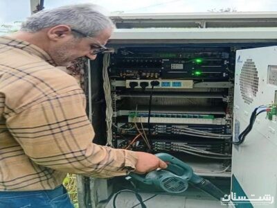 اجرای عملیات نگهداری پیشگیرانه (PM) کافوهای فیبر نوری در شهرستان صومعهسرا
