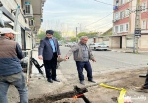 ارتقای زیرساخت‌های مخابراتی رشت با برگردان شبکه مسی به فیبرنوری در بلوار شهید رجایی