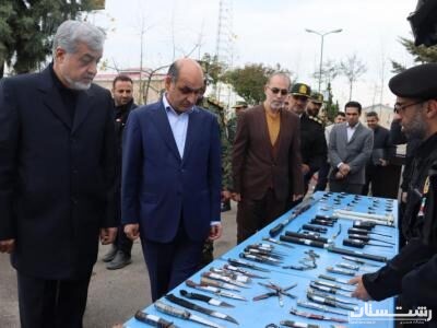 مراسم امحای یک تن انواع مواد مخدر و روانگردان در رشت برگزار شد
