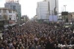 خروش گیلانیان در مراسم تشییع پیکر هفت شهید حافظ امنیت در رشت