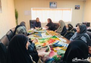 برگزاری جلسه بررسی وضعیت اعضاء گروه همیار فرش در اداره بهزیستی رضوانشهر