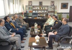 مدیرعامل شرکت گاز استان گیلان با فرمانده انتظامی استان دیدار کرد