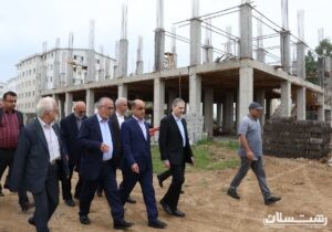 بازدید استاندار گیلان از طرح ۷ هزار مترمربعی فضای آموزشی در مسکن مهر رشت