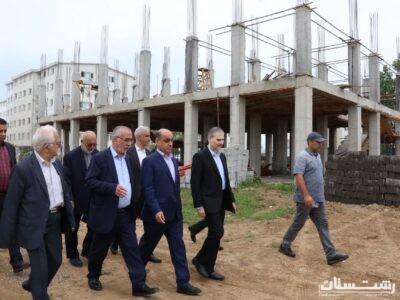 بازدید استاندار گیلان از طرح ۷ هزار مترمربعی فضای آموزشی در مسکن مهر رشت