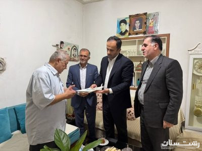 دیدار شهردار رشت با خانواده شهید فرجودی به مناسبت هفته نیروی انتظامی
